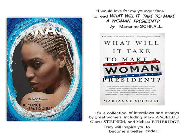 Beyonce recommends What Will It Take to her young readers