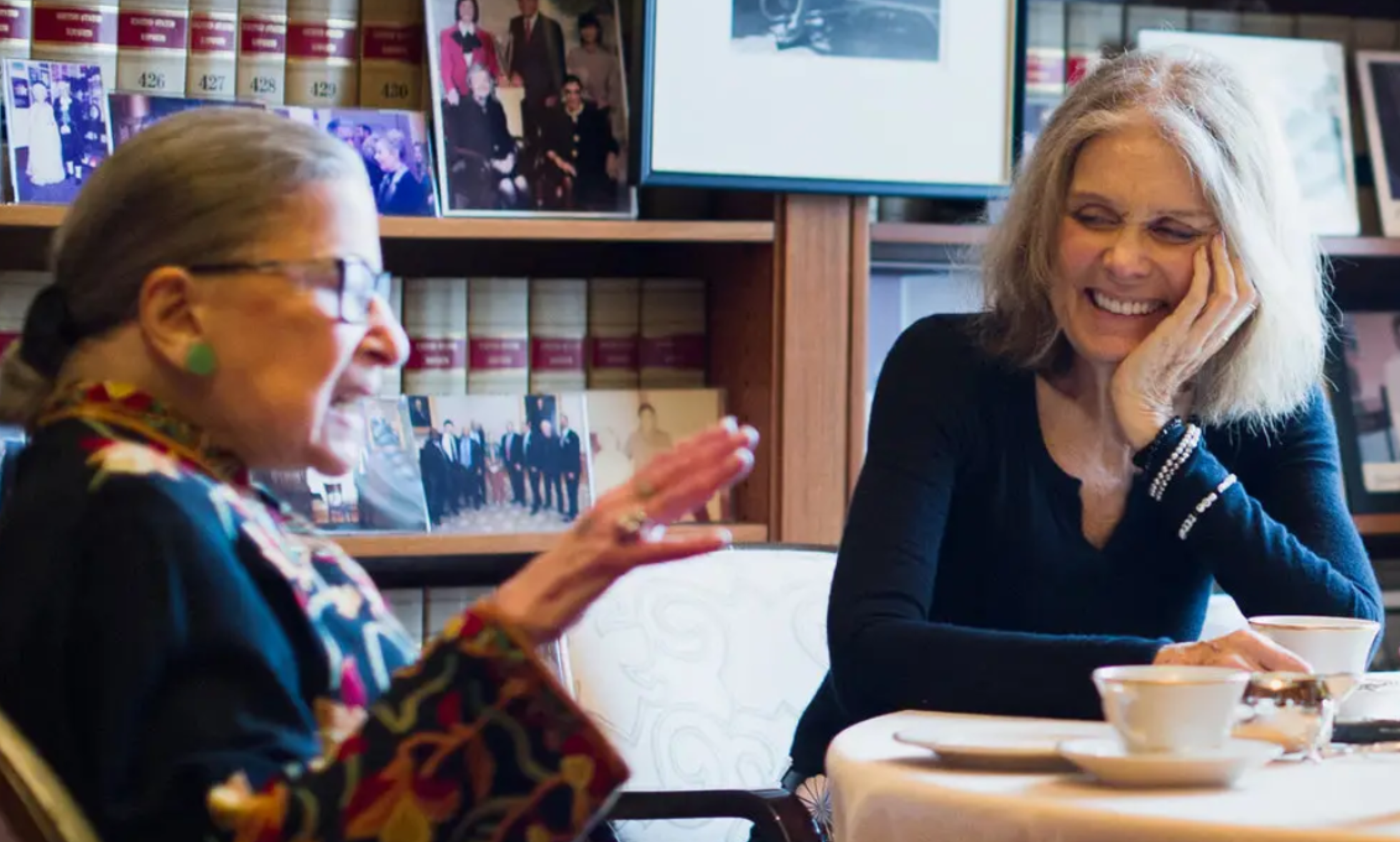 Gloria Steinem and Ruth Bader Ginsburg