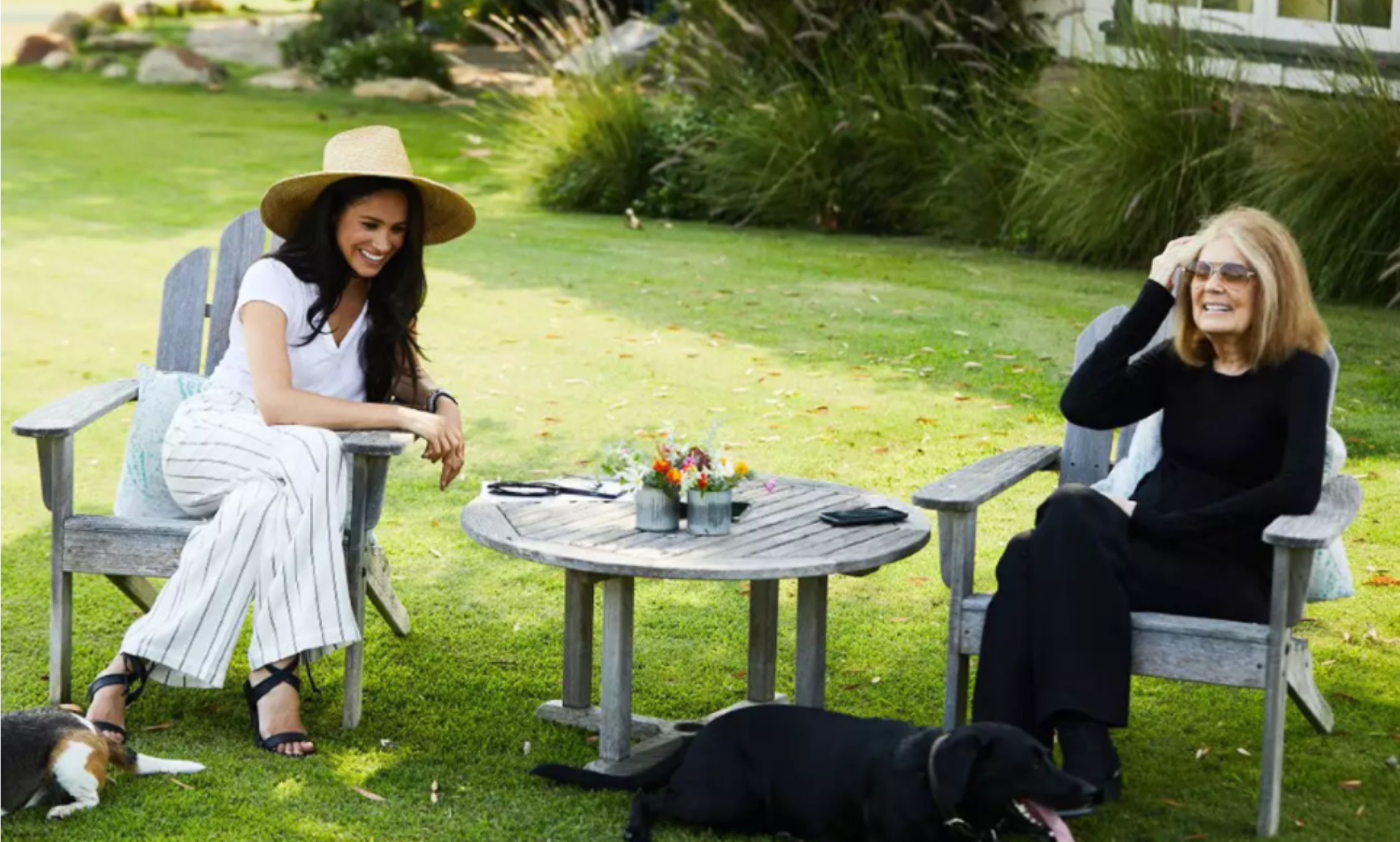 Gloria Steinem and Meghan Markle